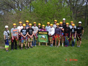 Grinnell H.S. Outdoor Adventure Program, youth development, outdoor youth programs, zip lining